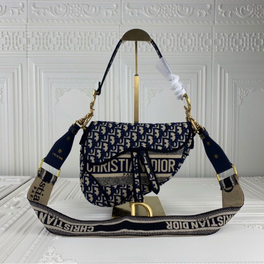 Navy Saddle Bag